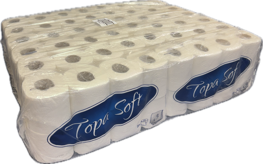 Toaletní papír Topa Soft White, 3-vrstvý, 96 ks/bal