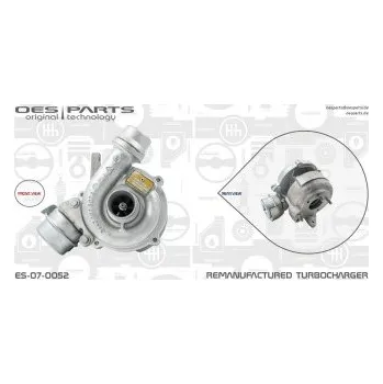 Turbodmychadlo Dmychadlo, plnění RENAULT, , 7700475135, 7700476183, 7701475135, 7701476183, 7711368163, 8200204572, 8200360800, 8200578315, OES, ES-07-0052