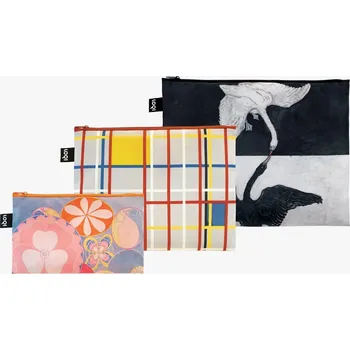 Kosmetická taška Taštičky na zip 3 ks LOQI HILMA AF KLINT, MONDRIAN