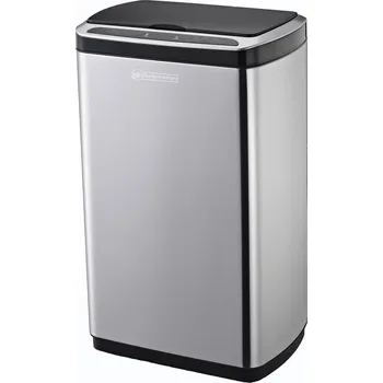 Odpadkový koš Helpmation Cube Wide AK5113 50 l bezdotykový koš nerez/černý
