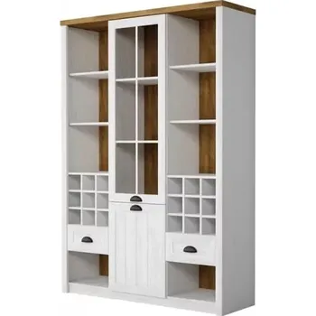 Příborník do zásuvky Kombinovaný regál PROVENCE W2D2S, sosna andersen/lefkas ciemny