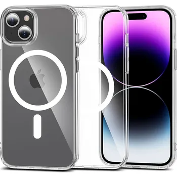 Pouzdro na mobilní telefon KRYT NA IPHONE 15 PLUS MAGSAFE HEYCASE AIR DEFENSE TRANSPARENTNÍ
