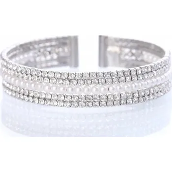 Náramek Prosperk Náramek s krystalky a perličkami S2083