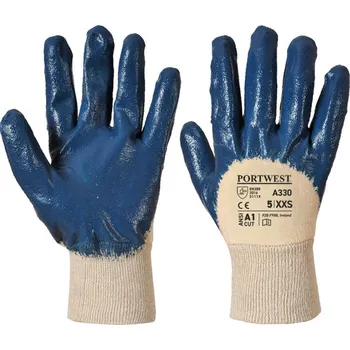 Pracovní oblečení PORTWEST Rukavice A330, nitrilové POR-A330NARS S Navy