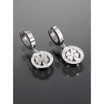 Náušnice Prosperk Náušnice ocelové se čtyřlístky S5315