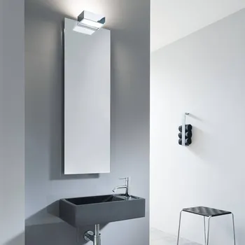 Lampička Decor Walther Dekor Walther Box 1-15 N LED zrcadlová lampa 2 700 K - Tloušťka zrcadla max. 6 mm chrom, zrcadlo, matná bílá LED 18,4 W celkem - Doprava zdarma