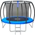 Trampolína Monzana Trampolína 305 cm modrá + ochranná síť + žebřík