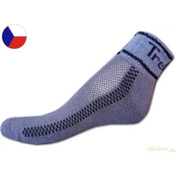 Dámské ponožky Nízké trekové ponožky polofroté 35/37 Tmavě šedé