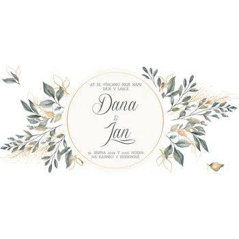 Svatební dekorace Svatební oznámení - DL - S002