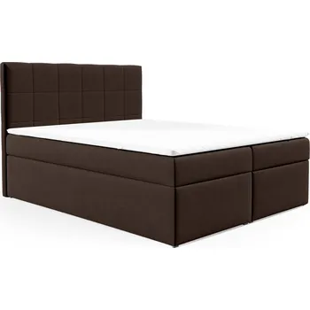 Postel Postel 78 180x200 cm s úložným prostorem Hnědá