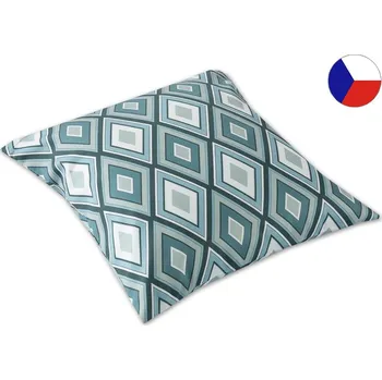 Povlak na dekorativní polštářek Luxusní saténový povlak na polštář 40x40 GEON Primavera geometrie