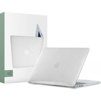 pouzdro na notebook OBAL NA MACBOOK AIR 13" M2 / M3 / 2022-2024 TECH-PROTECT SMARTSHELL GLITTER CLEAR