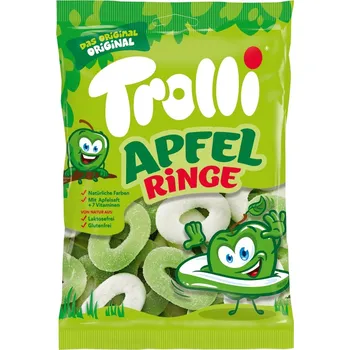 Bonbon Trolli Apfelringe 150g - Originál z Německa