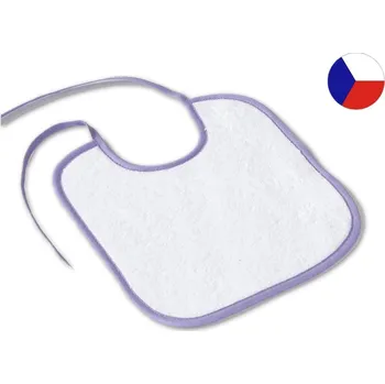 Bryndák Dětský slintáček LOTA 25x25 bílá/fialová 350g