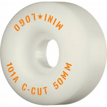 Kolečko na skateboard Mini Logo - Wheels C-Cut 2 - 50/52/53/54 mm - 101a - White - kolečka (sada 4ks) Průměr koleček: 53 mm
