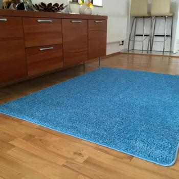 Koberec Kusový koberec COLOR SHAGGY modrá Rozměr: 50x80 cm