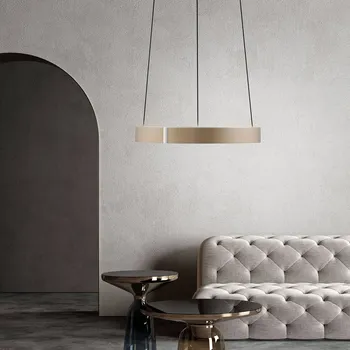 Závěsné světlo LED PURE E-Clipse, bronzová, Ø 50 cm, CCT - baldachýn - Ø 35,3 cm, výška 6 cm bronce 1 x 22 W LED (down) + 1 x 22 W LED (up) - Doprava zdarma