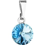 Přívěsek Rivoli se Swarovski Elements Aqua 8 mm