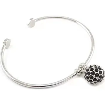 Náramek Prosperk Náramek ocelový černá kulička S1788