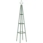 vidaXL Opory na pnoucí rostliny 2 ks tmavě zelené 35x35x195 cm železo