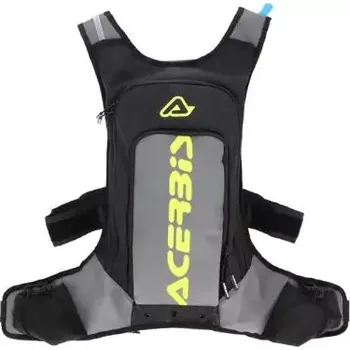 Zavazadlo na motocykl Batoh s picím vakem / picí vak ACERBIS X-STORM LOGO objem batoh 14,5 L / objem picího vaku 3 L, barva černá/šedá/žlutá fluo (mototašky, motobrašny, batůžky na motocykl)