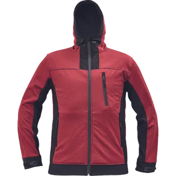Pánská softshellová bunda CERVA HUYER softshellová bunda Barva: červená, Velikost: 3XL