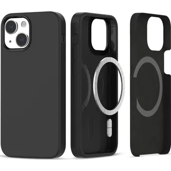 Pouzdro na mobilní telefon KRYT TECH-PROTECT SILICONE MAGSAFE IPHONE 13 / 14 BLACK