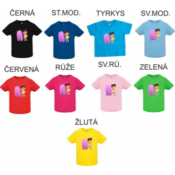 Dívčí tričko Dětské tričko Remy a Fů Barva: Tyrkys, Velikost: 146/152 - 11/12