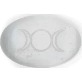 Milujeme Kameny Selenit bílý se symbolem bohyně 116625