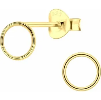 Náušnice Prosperk Stříbrné náušnice kroužky - zlaté S0827