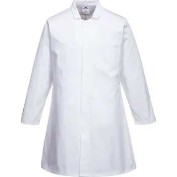 montérky PORTWEST Plášť 2202, potravinářský, pánský, jedna kapsa POR-2202WHRXXL 2XL Bílá