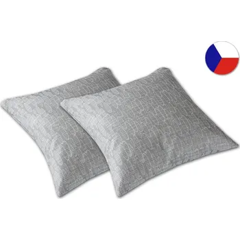 Dekorativní polštářek Damaškový dekorační polštářek 40x40 EXCELLENT GRACE Kamínky šedé