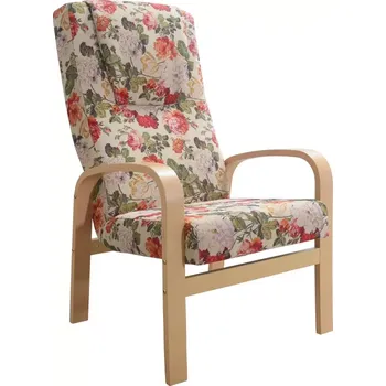 Křeslo Křeslo Boston, béžová květy (MIL 16870/sonoma)