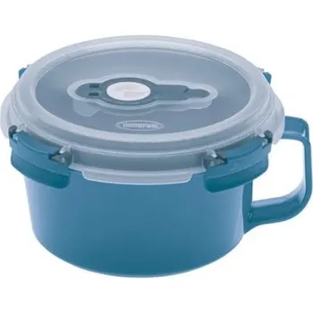 Dóza na potraviny Tontarelli Dóza na potraviny FRESH SYSTEM 0,85 l, hrnek s uchem a ventilem modrá/transparent 9042870AO3 9042870AO3