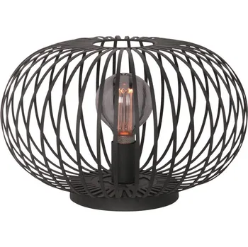 Lampička Freelight Stolní lampa Aglio, Ø 40 cm, černá, kov - Délka kabelu 180 cm 1 x 60 W - Doprava zdarma