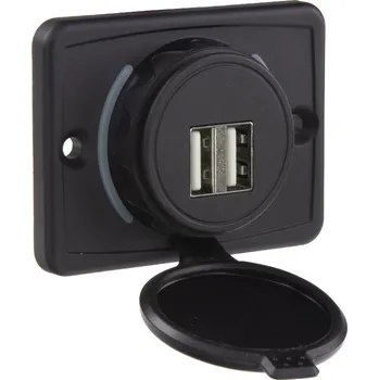 Auto elektroinstalace 2x USB 3,1A zásuvka 12/24V, montáž na povrch - 34661.2