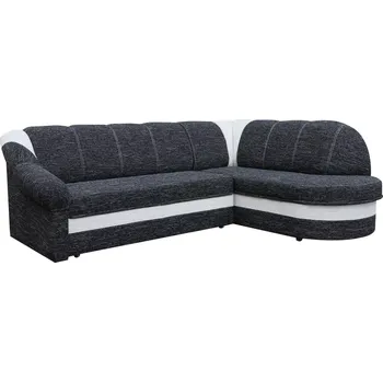 Sedací souprava Rohová sedací souprava Berlín, černá (Berlín 02/Berlín 10), Pravá (BO 37)