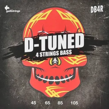 Struna pro kytaru a smyčcový nástroj Galli D-Tuned DB-4R, Struny na baskytaru