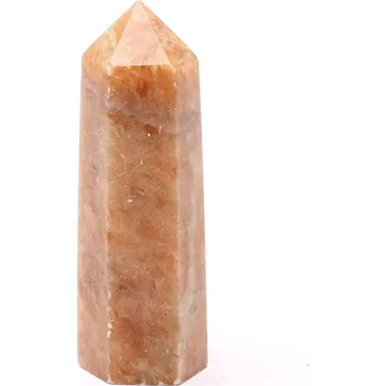 Drahý kámen Magieprirody.cz Obelisk Sluneční kámen špice 106 g - 8,3 cm #D50