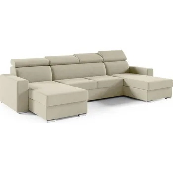 Obývací pokoj Rozkládací sedací souprava ADELA U Krémová