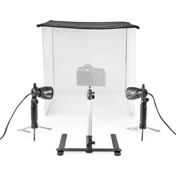 Přenosné Foto Studio | 400 lm | Skládací | Včetně pozadí | Včetně přepravní tašky | Černá | Large