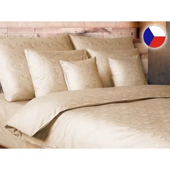 Povlečení Damaškové povlečení EXCELLENT 70x90, 140x200 OREGON COTTON Bavlník béžový