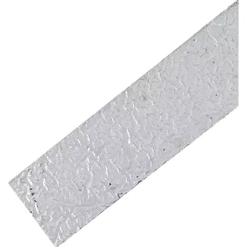 Gumová podložka s ALU folií (pás) pod konstrukci fotovoltaické elektrárny na střechu s hydroizolací z PVC fólie FLOMA UniPad ALU - 200 x 5 x 1 cm