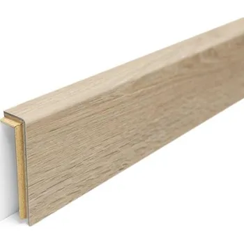 Podlahová lišta Soklová lišta z vinylu KS56 délka 1235 mm Barva: 9870 Dub Costa pískový