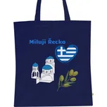 BIO plátěná taška s potiskem Taška Miluji Řecko