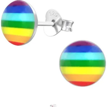 Náušnice All4Silver Náušnice barevné sříbro S4898