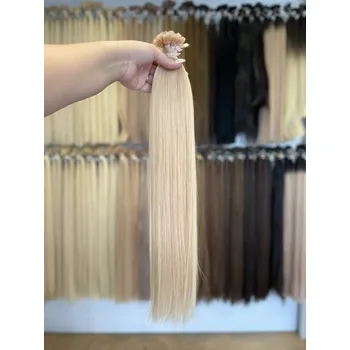 Příčesek Evropské vlasy, délka, 60 cm, medová blond