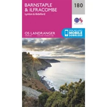 Encyklopedie Barnstaple & Ilfracombe, Lynton & Bideford - Ordnance Survey [EN] (2016, Skládaná mapa, Ordnance Survey)