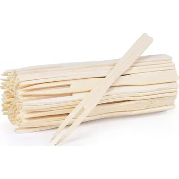 Jednorázové nádobí GoEco® | 50 ks | bambusové vidličky – napichovátka na chuťovky | kompostovatelné Dedra