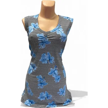 Top tílko DENTY, Barva Světle modrá, Velikost XXXL 54, Materiál 96% Viskoza 4% Lycra